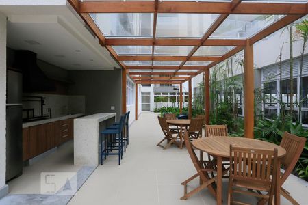 Apartamento à venda com 41m², 1 quarto e 1 vagaChurrasqueira
