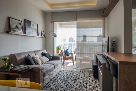 Sala de apartamento à venda com 1 quarto, 49m² em Vila Cordeiro, São Paulo