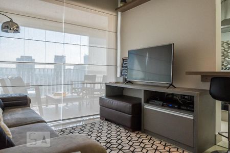 Sala de apartamento à venda com 1 quarto, 49m² em Vila Cordeiro, São Paulo