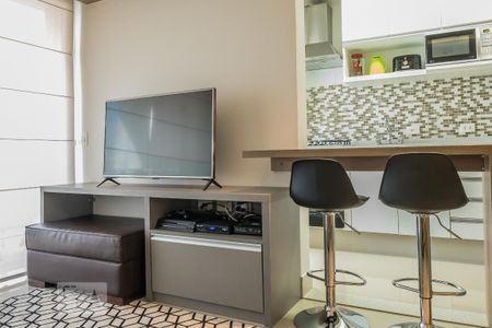 Sala de apartamento à venda com 1 quarto, 49m² em Vila Cordeiro, São Paulo