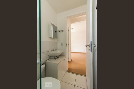 Banheiro Social de apartamento à venda com 2 quartos, 57m² em Planalto, Belo Horizonte