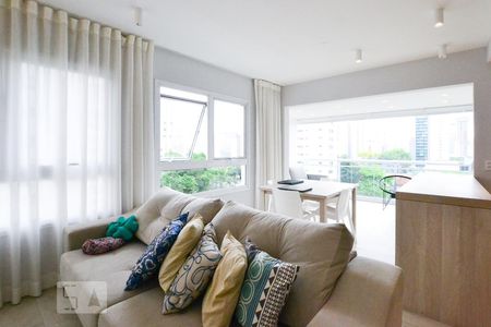 Sala 1 de apartamento para alugar com 1 quarto, 55m² em Vila Olímpia, São Paulo