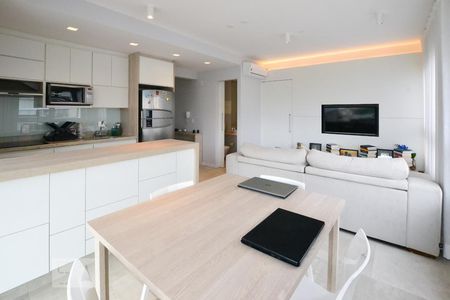 Sala 1 de apartamento para alugar com 1 quarto, 55m² em Vila Olímpia, São Paulo