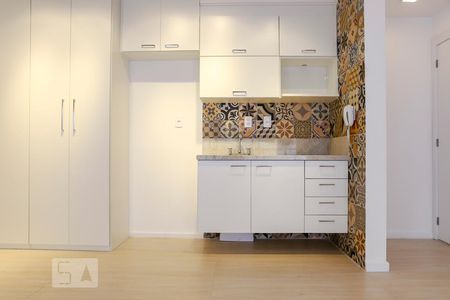 Sala quarto e cozinha de apartamento para alugar com 1 quarto, 41m² em Consolação, São Paulo
