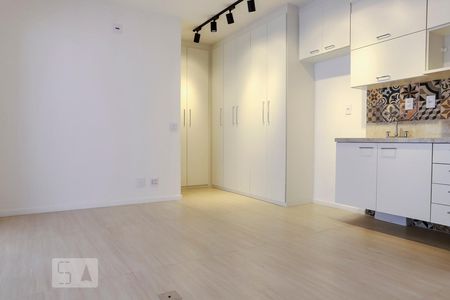 Sala quarto e cozinha de apartamento para alugar com 1 quarto, 41m² em Consolação, São Paulo
