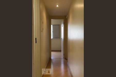 Corredor de acesso aos quartos de apartamento para alugar com 3 quartos, 68m² em Vila Andrade, São Paulo