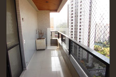 Varanda da Sala de apartamento para alugar com 4 quartos, 190m² em Vila Andrade, São Paulo