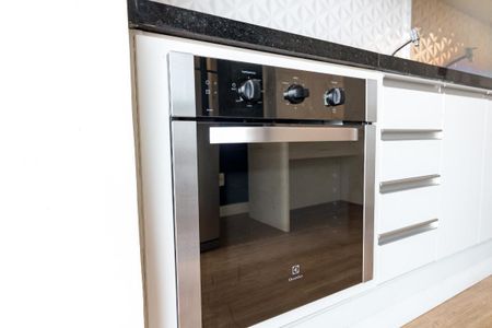 Studio à venda com 38m², 1 quarto e 1 vagaCozinha - forno