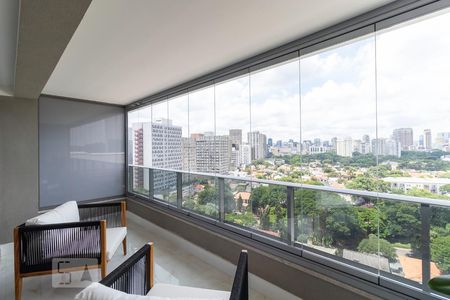 Varanda de kitnet/studio para alugar com 1 quarto, 46m² em Pinheiros, São Paulo