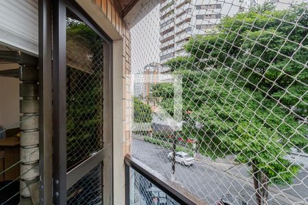 Sacada da Sala de apartamento à venda com 1 quarto, 60m² em Aclimação, São Paulo