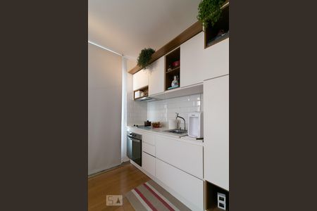 Área da cozinha de kitnet/studio à venda com 1 quarto, 36m² em Cambuci, São Paulo