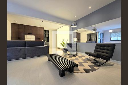 Sala de apartamento para alugar com 1 quarto, 97m² em Vila Olímpia, São Paulo