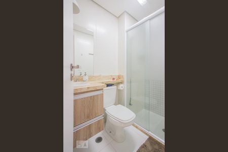 Banheiro de kitnet/studio à venda com 1 quarto, 26m² em Cidade Monções, São Paulo