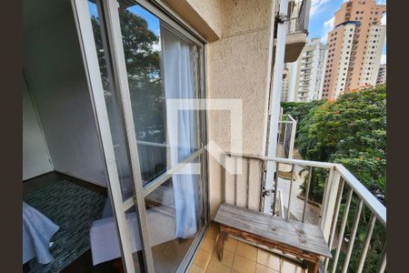 Apartamento à venda com 56m², 1 quarto e 1 vagaVaranda do Quarto 