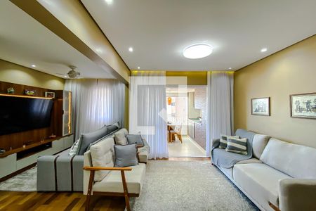 Sala de apartamento à venda com 3 quartos, 97m² em Vila Bertioga, São Paulo