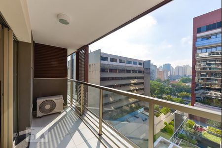 Varanda de kitnet/studio para alugar com 1 quarto, 31m² em Pinheiros, São Paulo