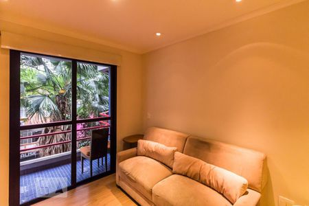 Sala de apartamento para alugar com 1 quarto, 35m² em Paraíso, São Paulo