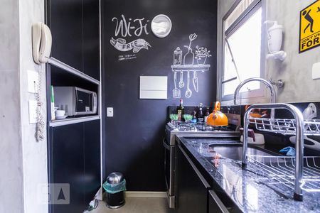 Cozinha de apartamento para alugar com 1 quarto, 47m² em Jardim Paulista, São Paulo