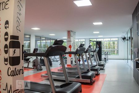 Apartamento para alugar com 47m², 1 quarto e 1 vaga Apartamento para alugar com 47m², 1 quarto e 1 vagaAcademia (área comum)