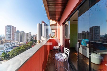 Varanda da Sala de apartamento à venda com 3 quartos, 150m² em Vila Valparaíso, Santo André