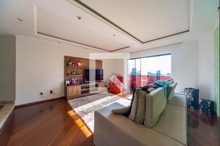 Sala de apartamento à venda com 3 quartos, 150m² em Vila Valparaíso, Santo André