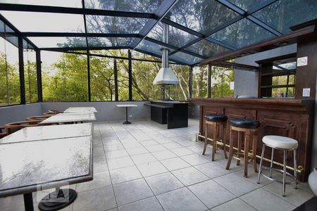 Apartamento à venda com 38m², 1 quarto e 1 vagaChurrasqueira