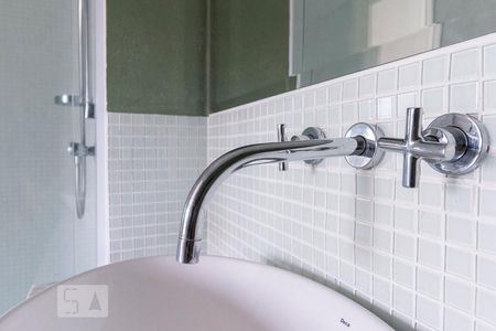 Detalhe banheiro  de apartamento à venda com 1 quarto, 70m² em Mooca, São Paulo