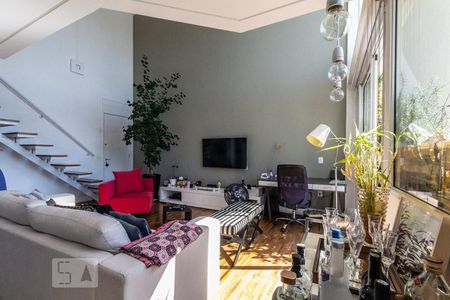 Sala de apartamento à venda com 1 quarto, 98m² em Real Parque, São Paulo