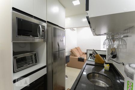 Cozinha de kitnet/studio para alugar com 1 quarto, 29m² em Tijuca, Rio de Janeiro