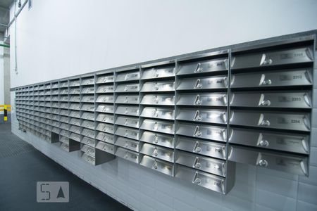 Studio à venda com 43m², 1 quarto e 1 vagaCaixas de correio