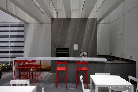 Studio para alugar com 34m², 1 quarto e 1 vagaChurrasqueira