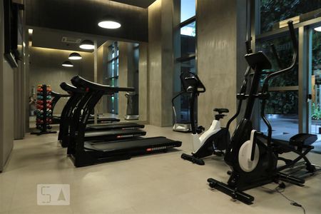 Apartamento para alugar com 30m², 1 quarto e 1 vaga Apartamento para alugar com 30m², 1 quarto e 1 vagaAcademia