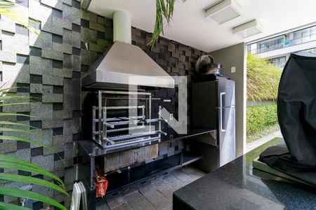 Studio para alugar com 38m², 1 quarto e 1 vagaChurrasqueira