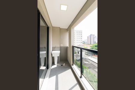 Varanda Sala de apartamento à venda com 1 quarto, 35m² em Vila Olímpia, São Paulo