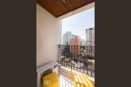 varanda de kitnet/studio à venda com 1 quarto, 46m² em Itaim Bibi, São Paulo