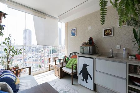 Varanda Gourmet de apartamento à venda com 2 quartos, 56m² em Vila Nair, São Paulo
