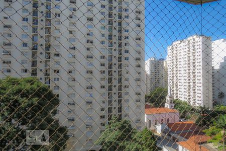 Vista varanda sala  de apartamento à venda com 4 quartos, 145m² em Moema, São Paulo