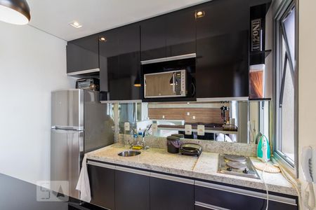 Cozinha de kitnet/studio para alugar com 1 quarto, 35m² em Vila Olímpia, São Paulo