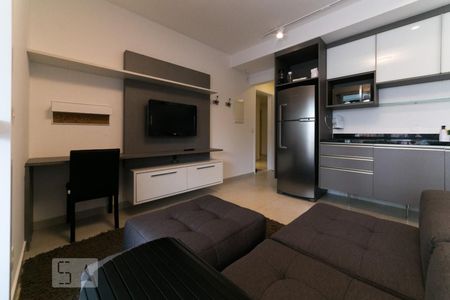 Sala de apartamento para alugar com 1 quarto, 55m² em Vila Cordeiro, São Paulo
