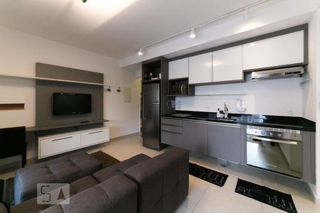 Sala de apartamento para alugar com 1 quarto, 55m² em Vila Cordeiro, São Paulo