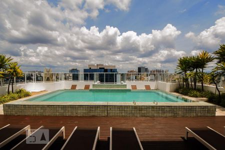 Studio à venda com 44m², 1 quarto e 1 vagaPiscina