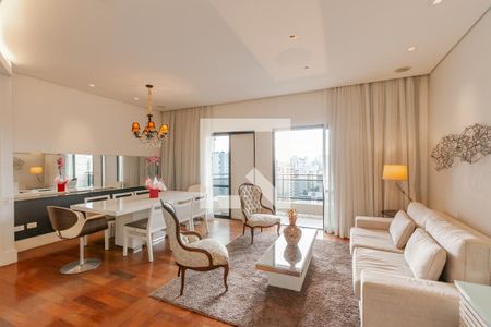 Sala de apartamento para alugar com 4 quartos, 290m² em Brooklin Paulista, São Paulo