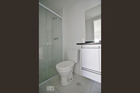 Banheiro da suíte de apartamento para alugar com 1 quarto, 36m² em Jardim Ampliação, São Paulo