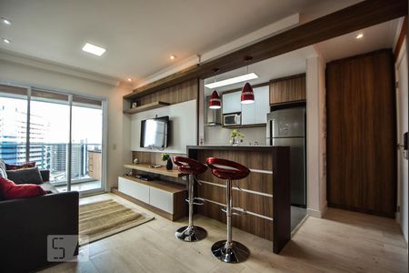 Sala de apartamento para alugar com 1 quarto, 50m² em Vila Gertrudes, São Paulo