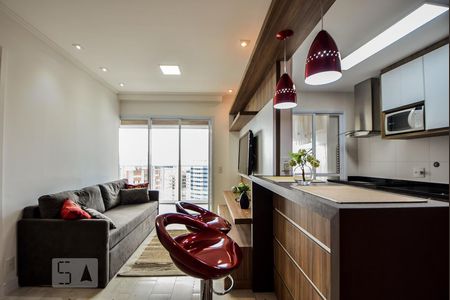 Sala  de apartamento para alugar com 1 quarto, 50m² em Vila Gertrudes, São Paulo