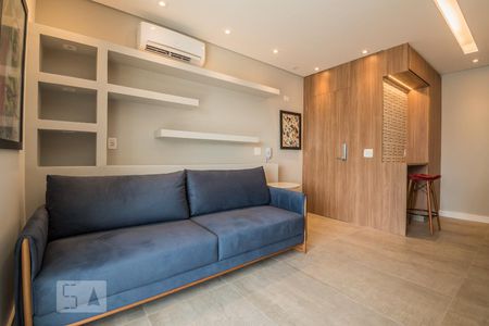 Sala de apartamento para alugar com 1 quarto, 42m² em Cidade Monções, São Paulo