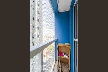 Varanda da Sala de apartamento à venda com 2 quartos, 60m² em Santo Antônio, São Caetano do Sul