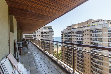 Varanda de apartamento para alugar com 4 quartos, 230m² em São Conrado, Rio de Janeiro