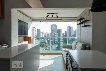 Sala de apartamento para alugar com 1 quarto, 40m² em Vila Clementino, São Paulo