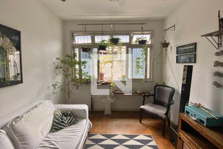 Sala de apartamento para alugar com 3 quartos, 96m² em Humaitá, Rio de Janeiro